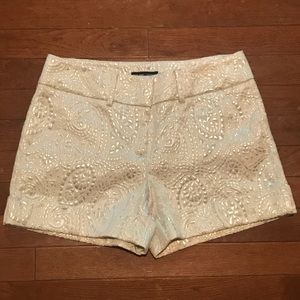 NY&Co. Silver and White Dress Shorts